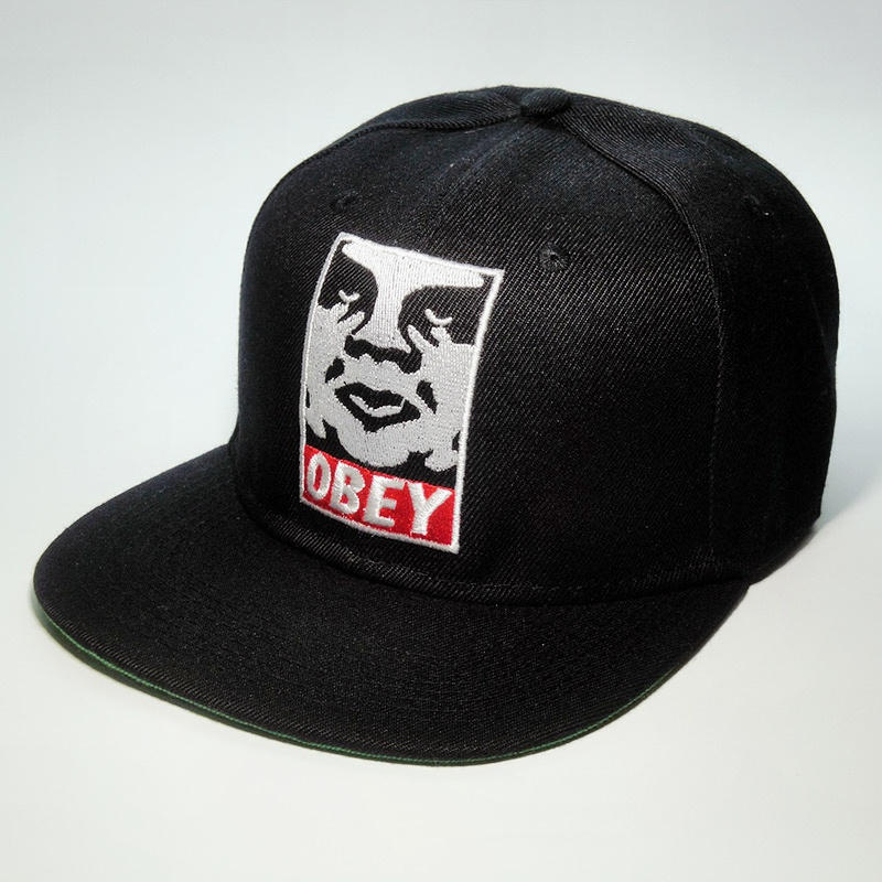 Фирменная кепка бейсболка OBEY Black Andre the Giant logo