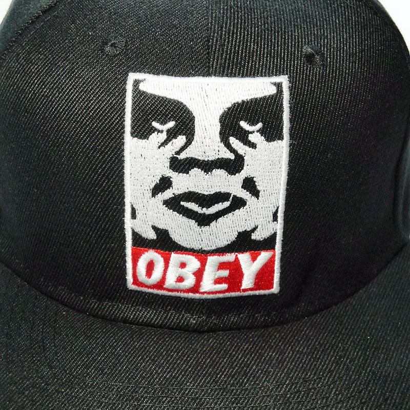 Фирменная кепка бейсболка OBEY Black Andre the Giant logo