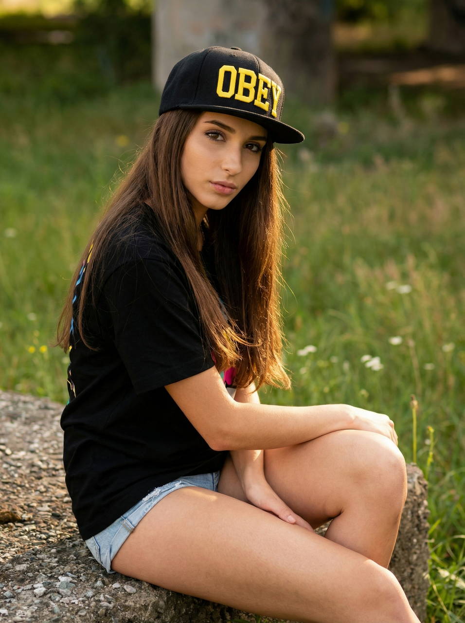 Фирменная кепка бейсболка OBEY Black like FBI logo