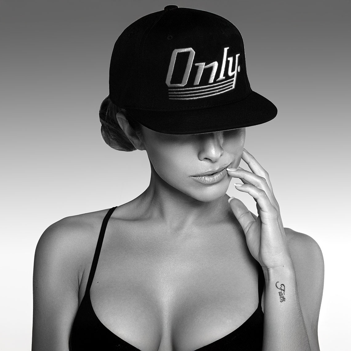 Винтажная фирменная кепка бейсболка ONLY All Black 97