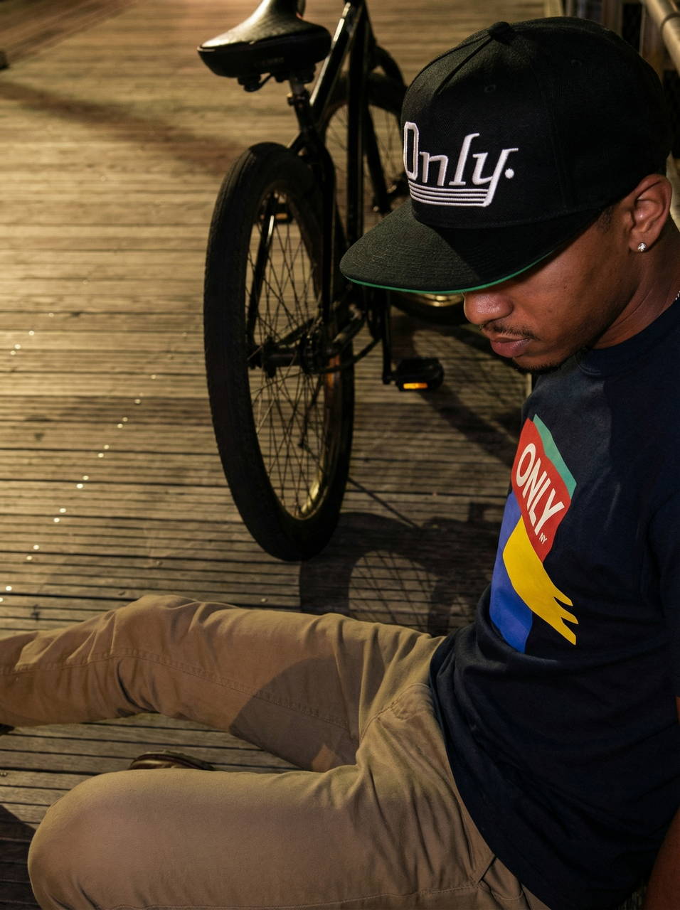 Винтажная фирменная кепка бейсболка ONLY All Black 97