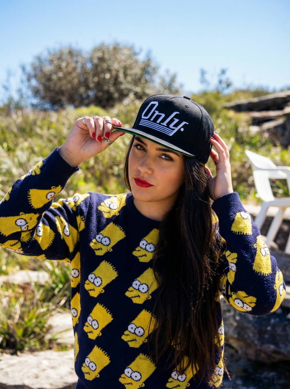 Винтажная фирменная кепка бейсболка ONLY All Black 97