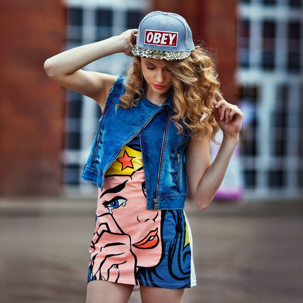 Кепка бейсболка OBEY Gray Leopard bossy logo