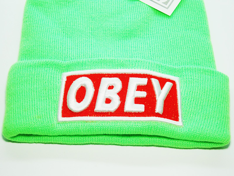 Шапка OBEY салатовая
