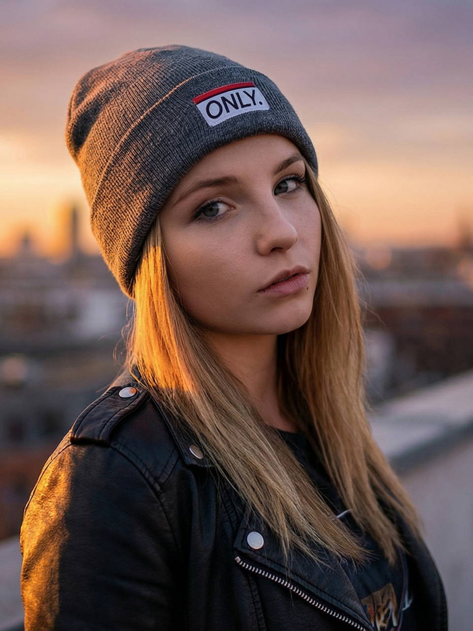 Шапка ONLY New York серая