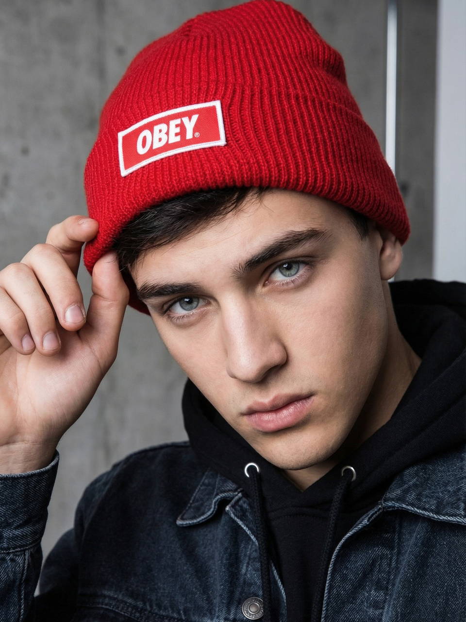 Шапка OBEY Urban красная