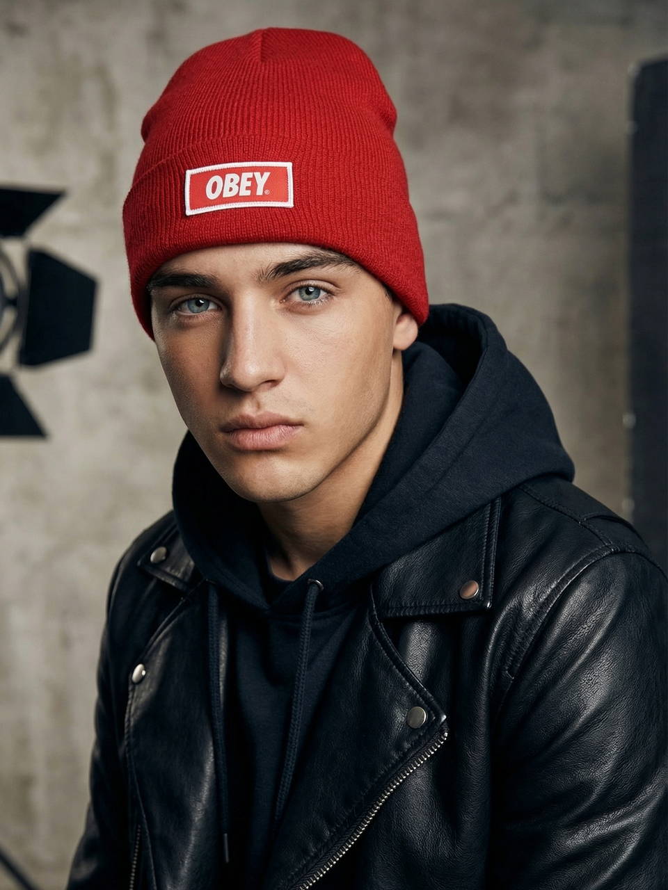 Шапка OBEY Urban красная