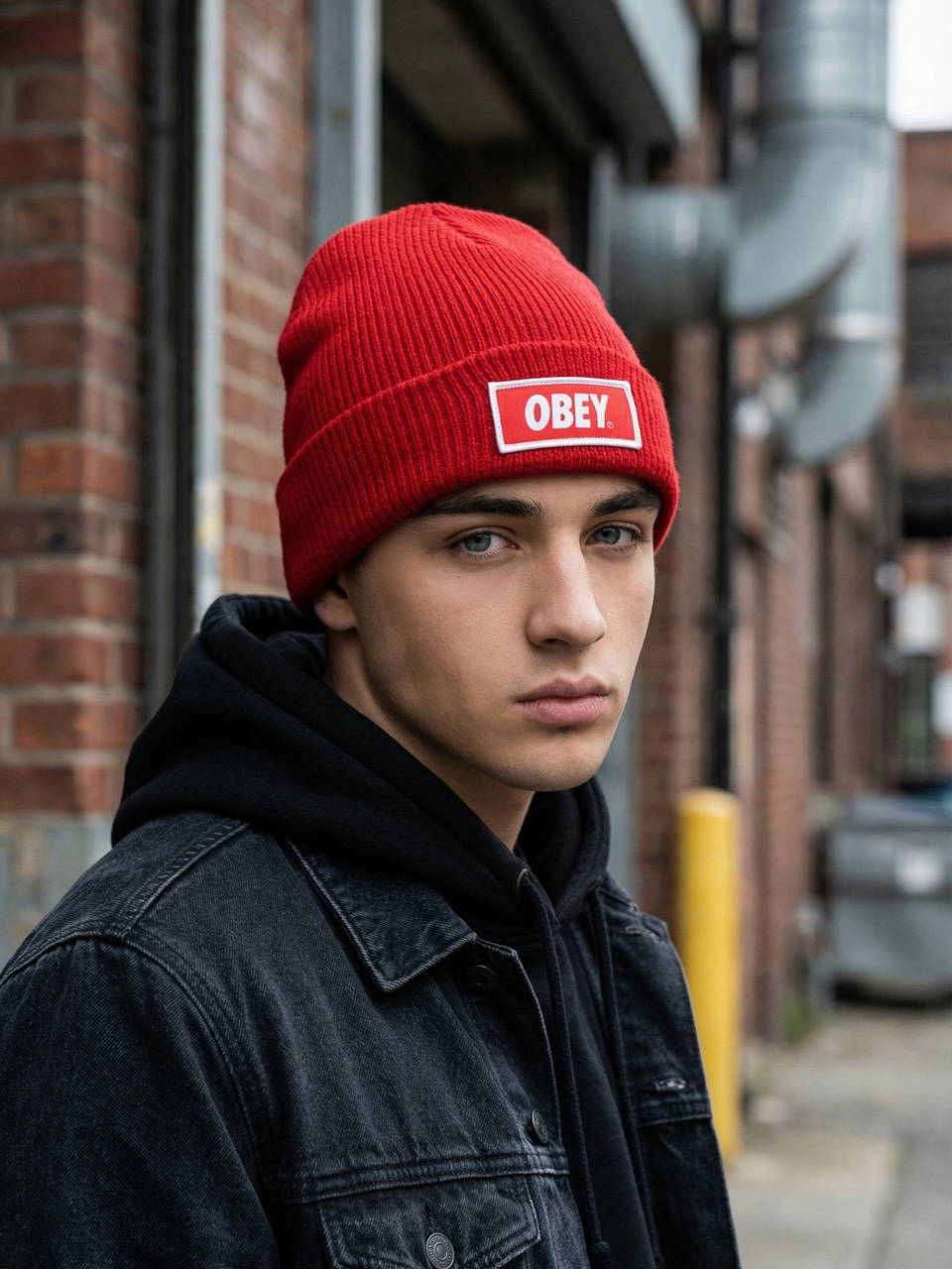 Шапка OBEY Urban красная