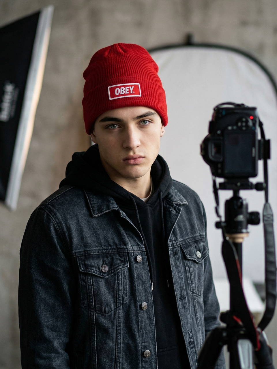 Шапка OBEY Urban красная