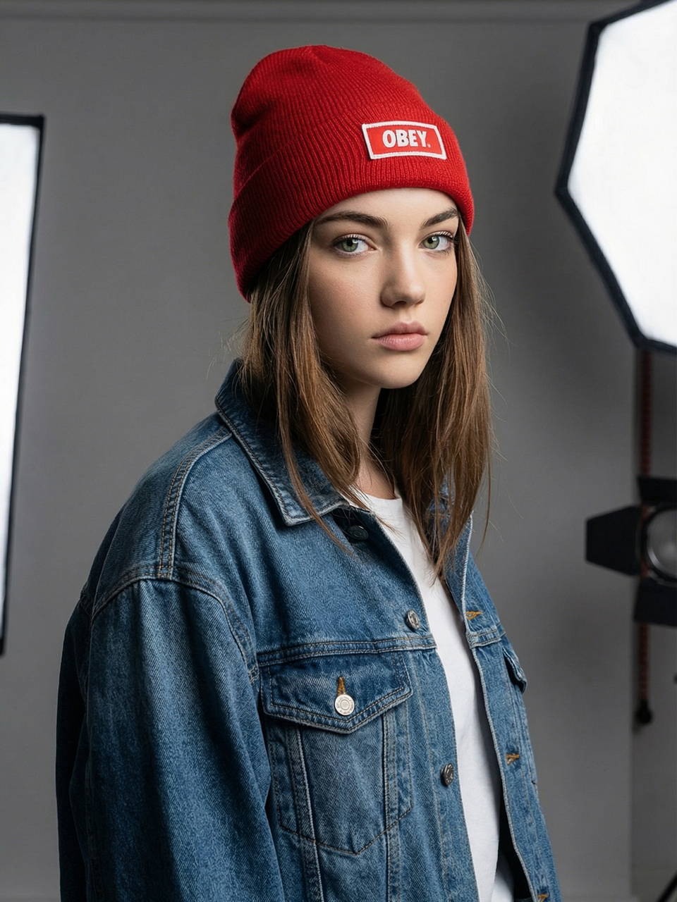 Шапка OBEY Urban красная