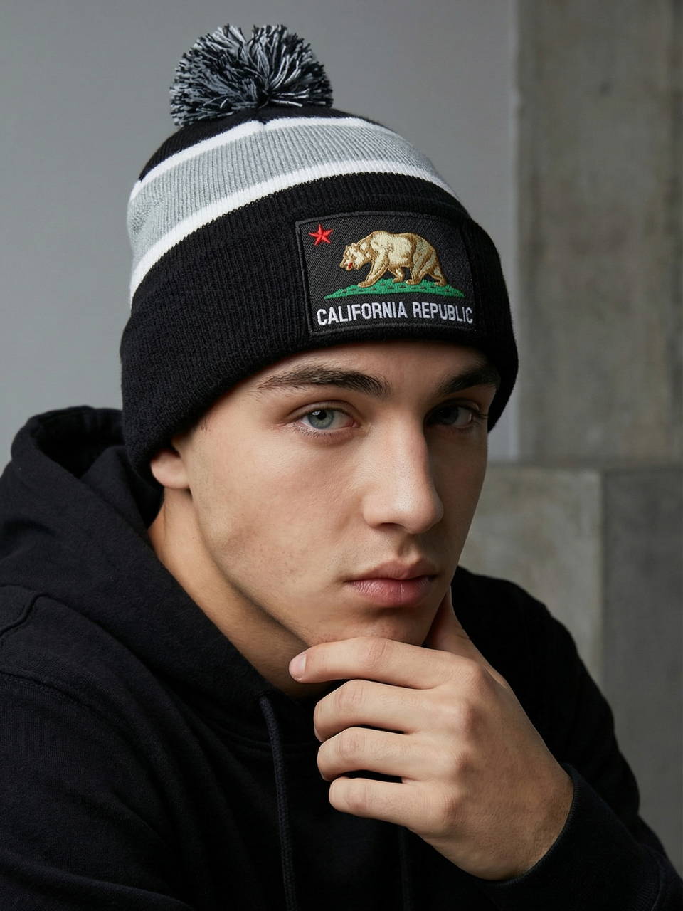 Шапка California Republic чёрная