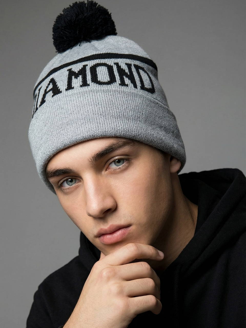 Шапка Diamond Supply Co серая