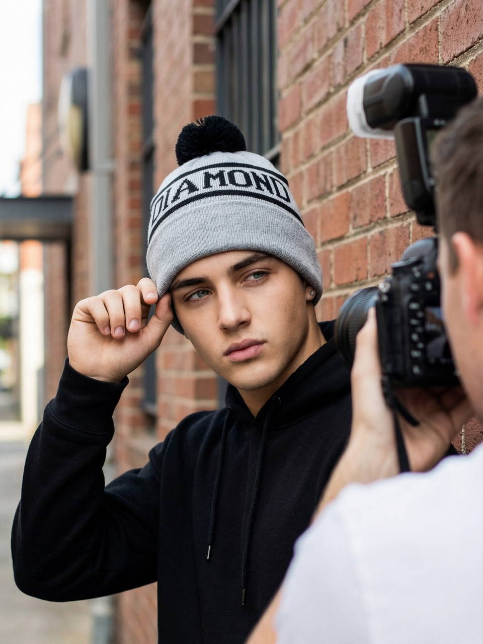 Шапка Diamond Supply Co серая