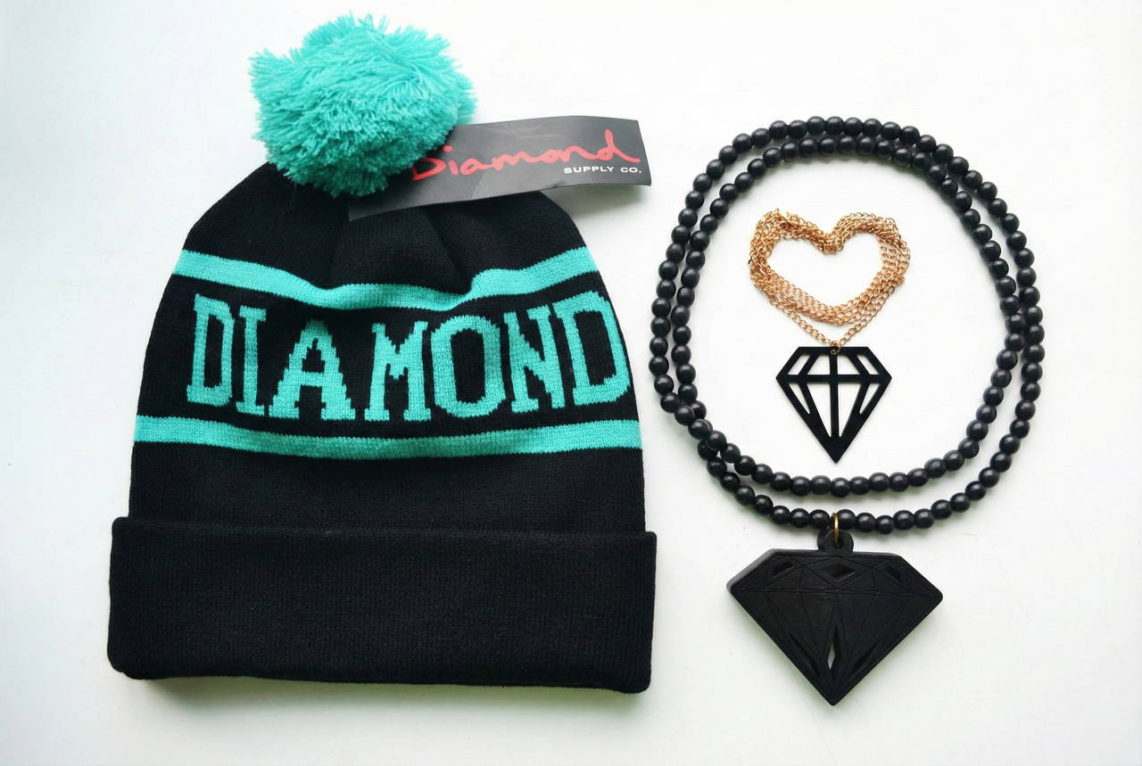 Шапка Diamond Supply Co чёрная