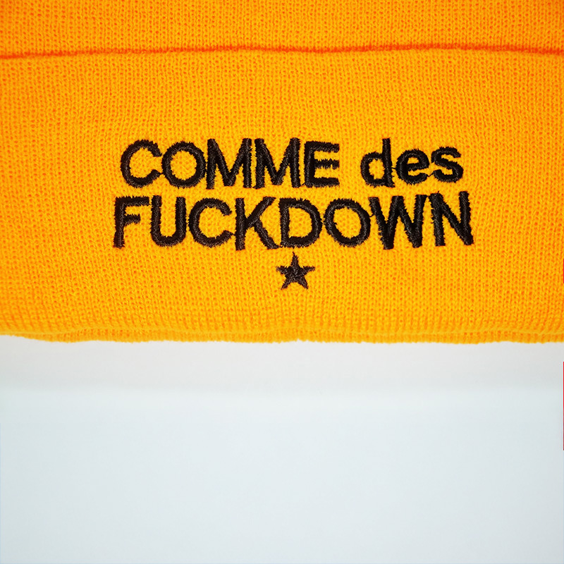 Шапка Comme des Fuckdown оранжевая