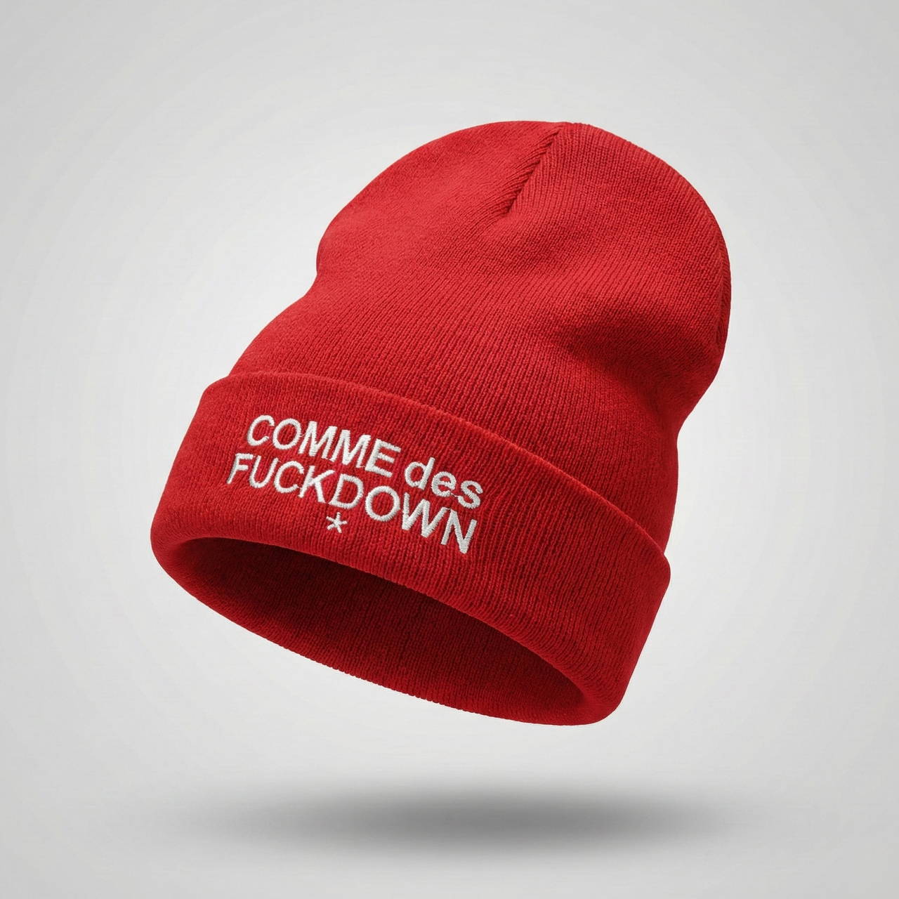 Шапка Comme des Fuckdown красная