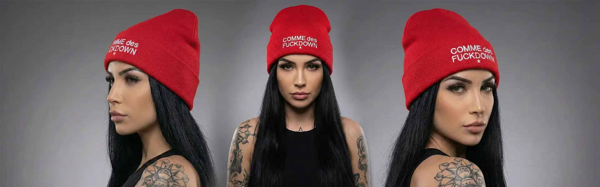 Шапка Comme des Fuckdown червона