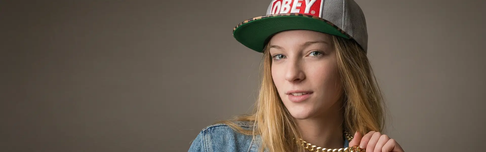 Кепка бейсболка OBEY Gray Leopard bossy logo