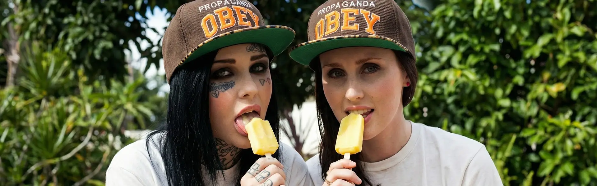 Кепка бейсболка OBEY Brown leopard orange logo Propaganda team