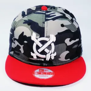 Винтажная фирменная кепка бейсболка In4mation New Era 9FIFTY камуфляж