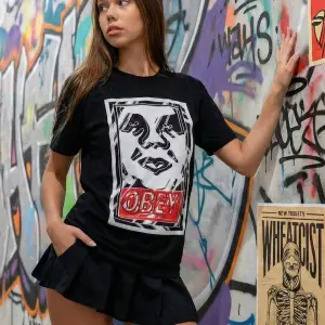 Винтажная фирменная футболка OBEY Super Rare Logo