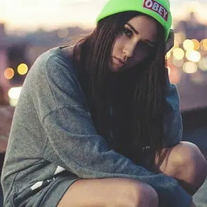 Шапка OBEY салатовая