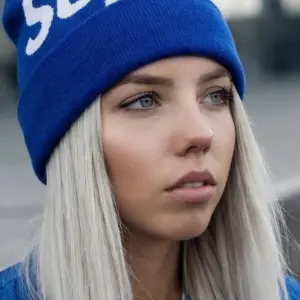 Шапка Supreme New Era синяя