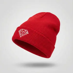 Шапка Diamond Supply Co красная