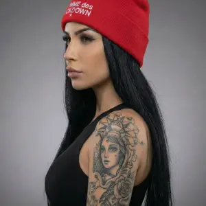 Шапка Comme des Fuckdown красная